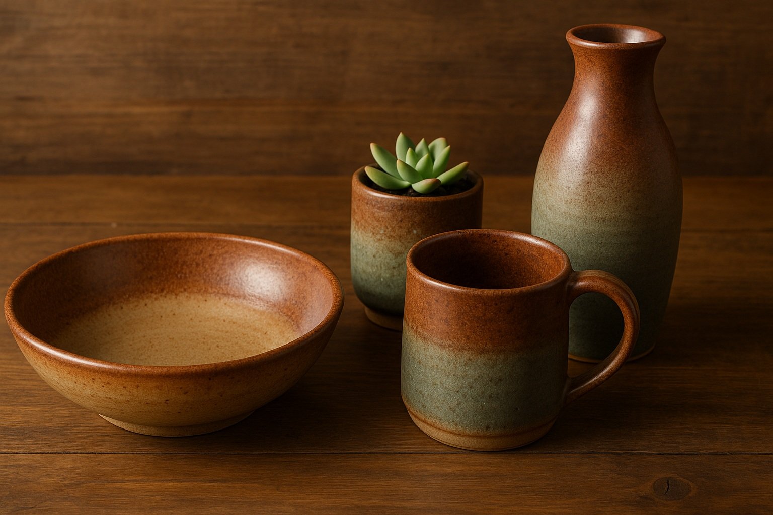 Yerel sanatçıların el yapımı seramikleri