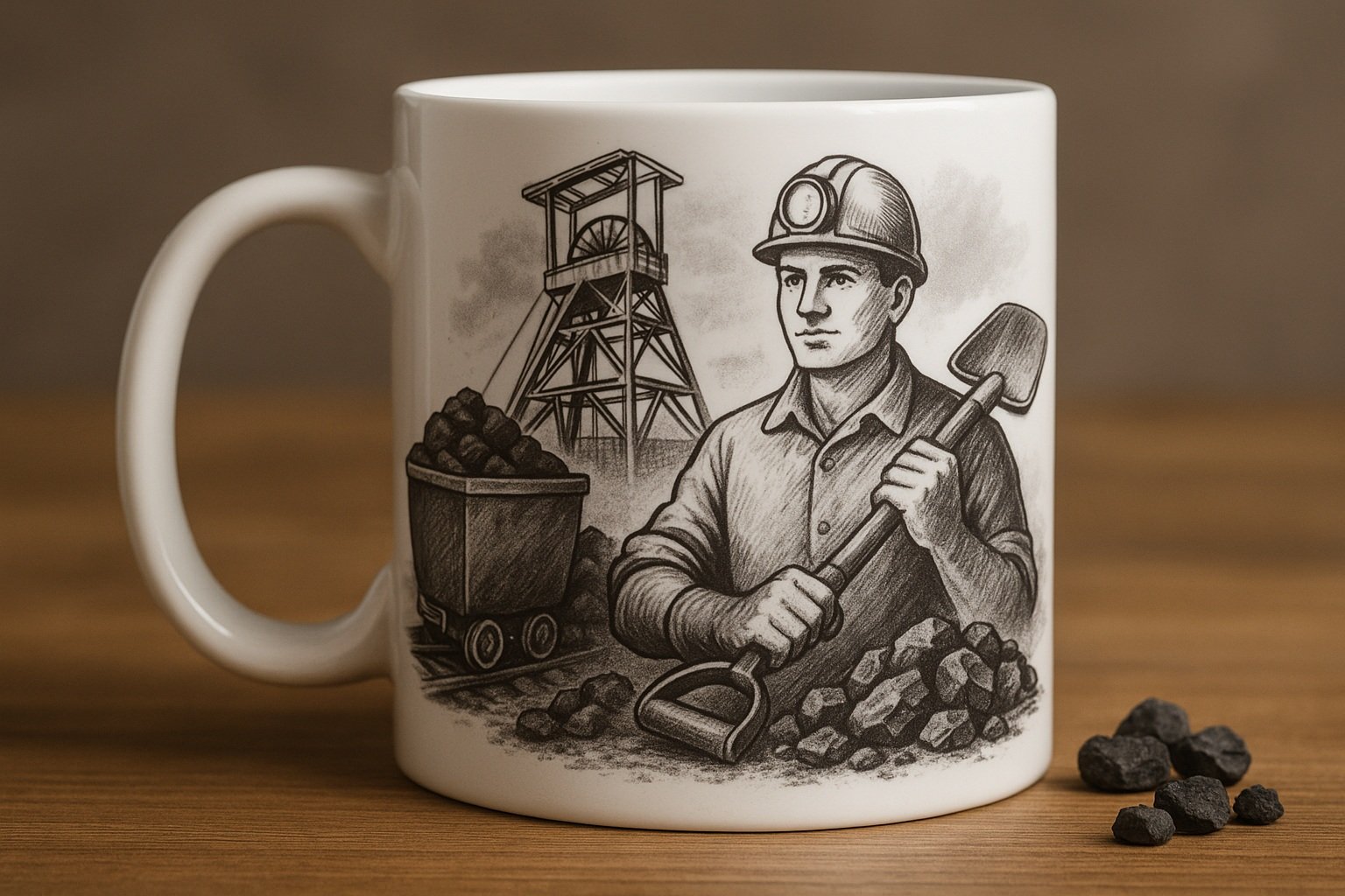 Zonguldak kömür madeni temalı kupa veya bardaklar