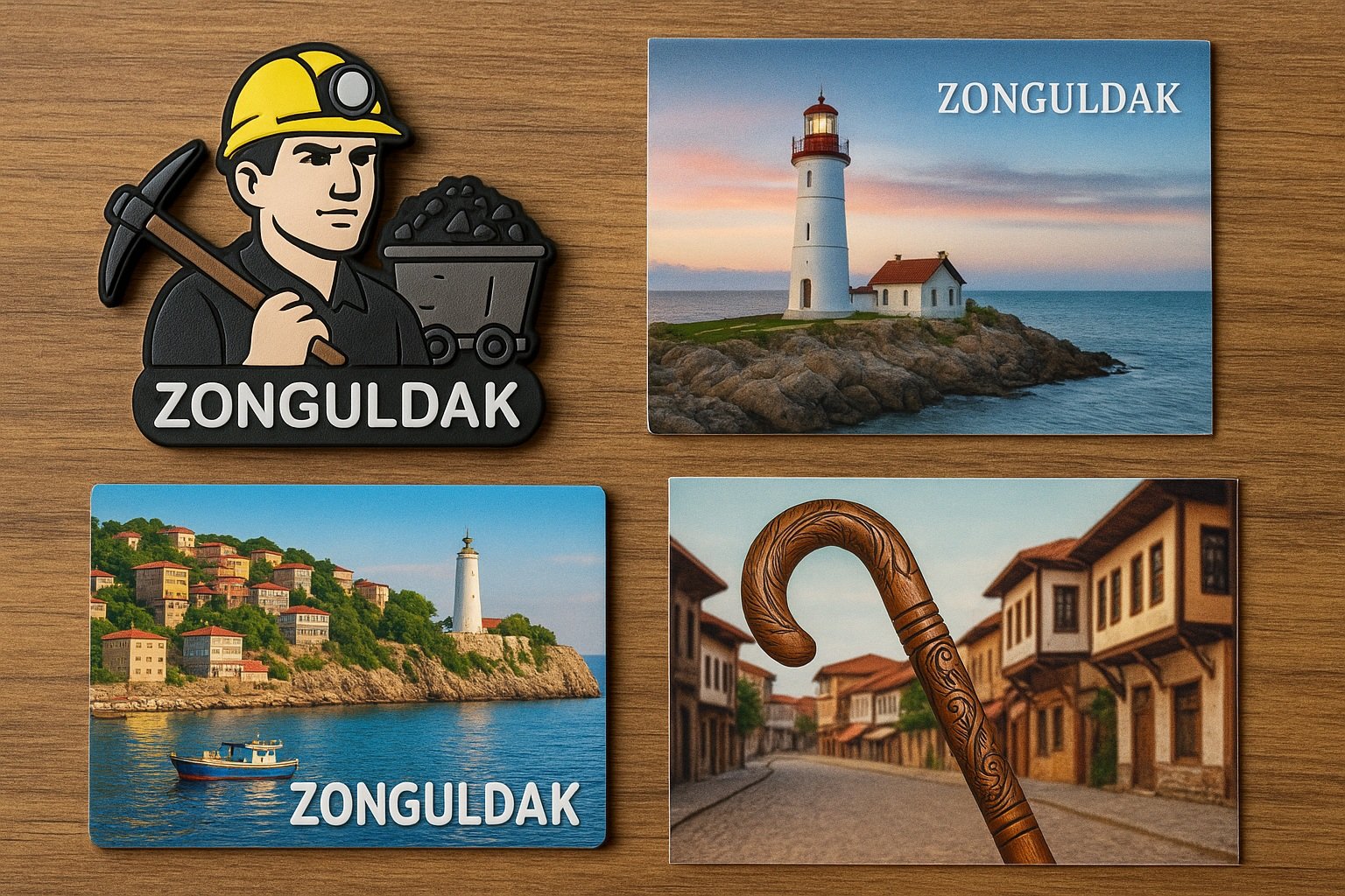 Zonguldak temalı magnet ve kartpostallar