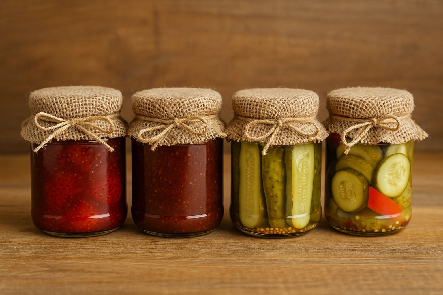 reçel ve turşu çeşitleri