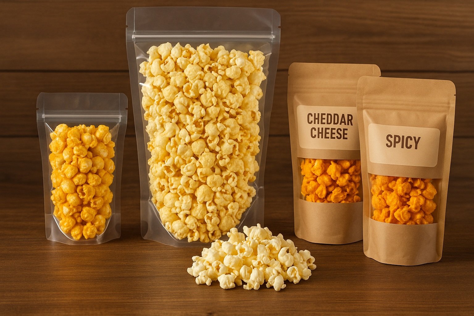 soğuk-çekilmiş mısırlar ve özel yerel popcorn çeşitleri