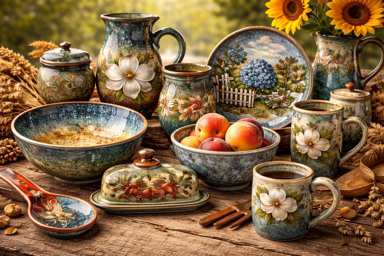 El yapımı Güney tarzı seramikler