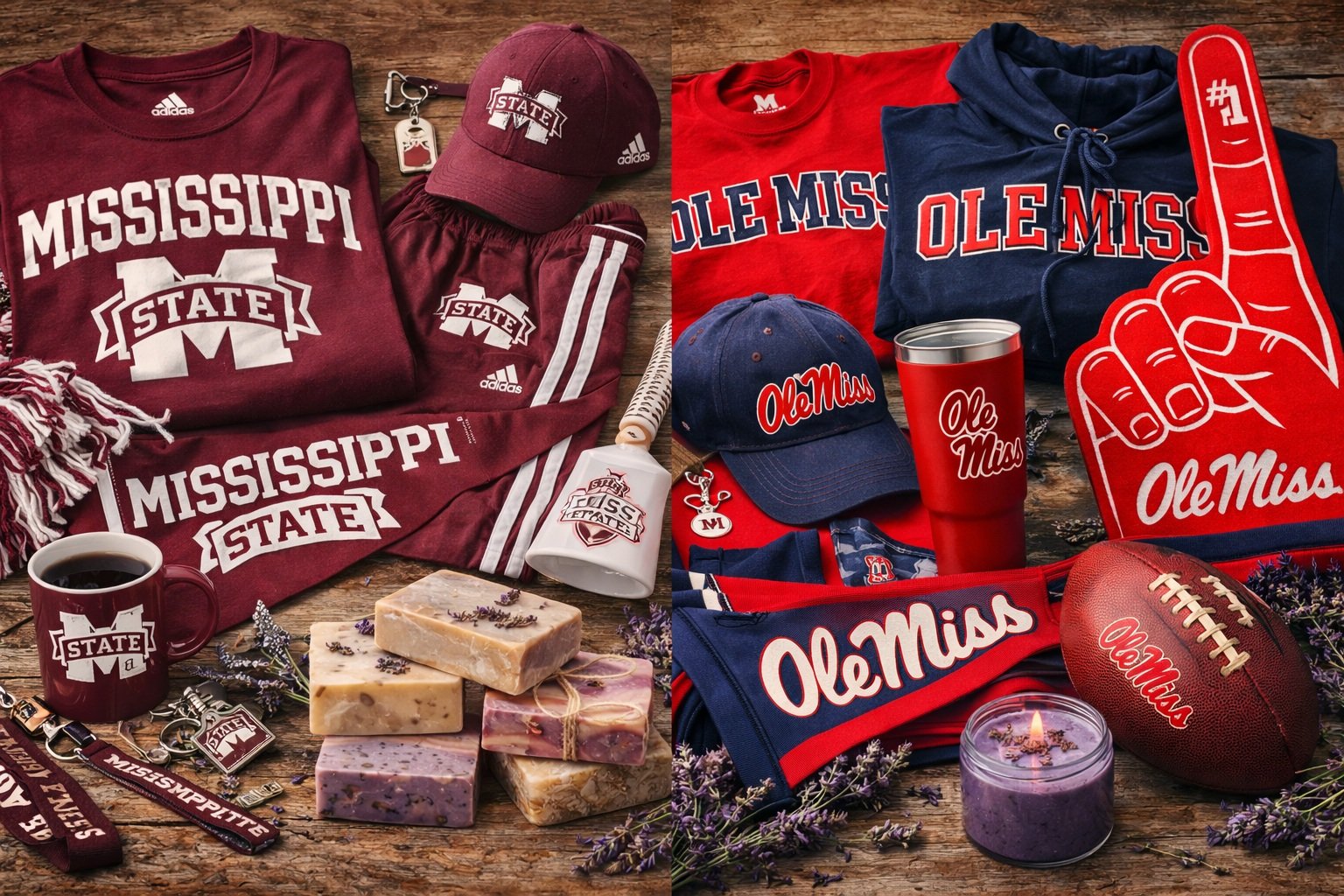 Mississippi State veya Ole Miss üniversite ürünleri